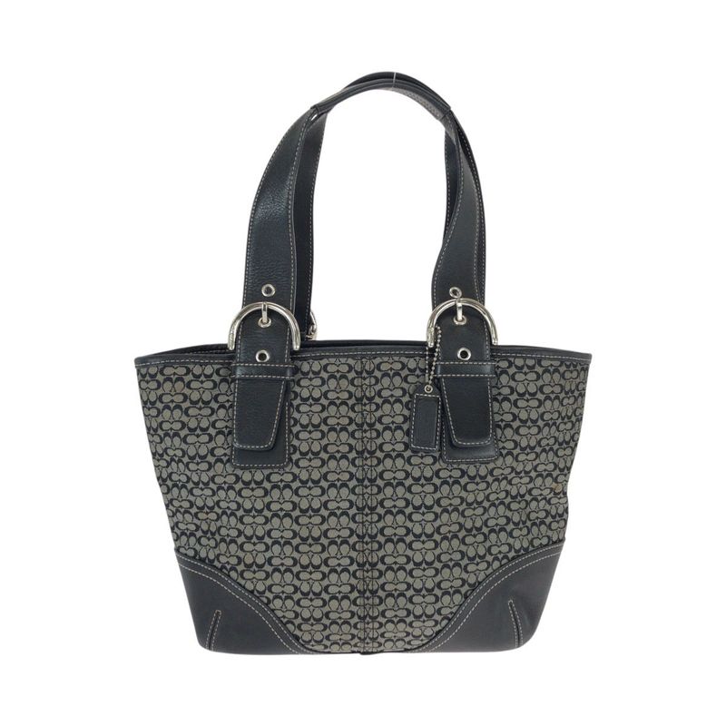 Coach Mini Signature Canvas Leather Handbag